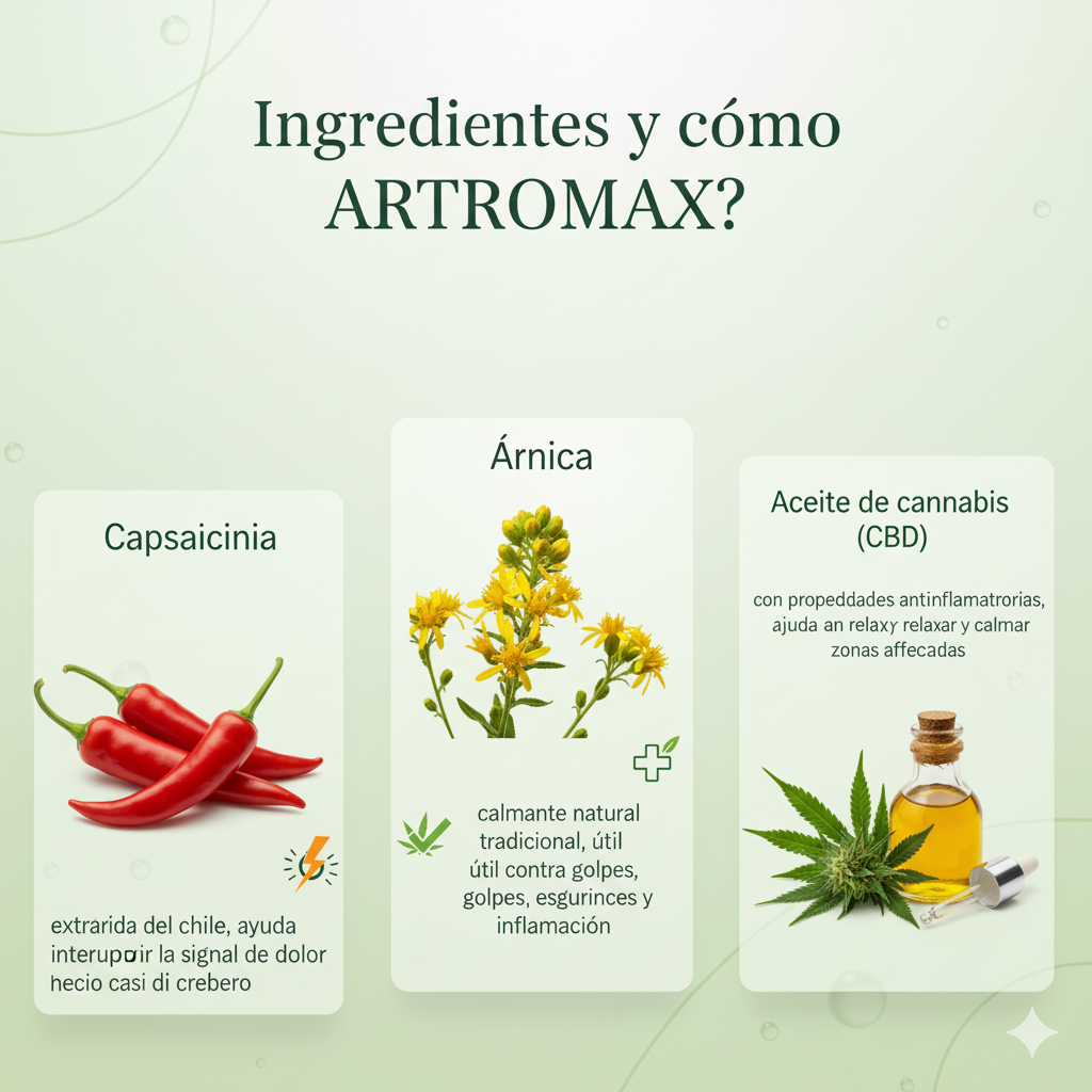 ARTROMAX Alivio inmediato del dolor articular y muscular