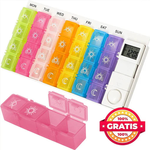 MONITOR DE PRESIÓN PARA MUÑECA + PASTILLERRO CON ALARMA 💊👨⚕️🤩