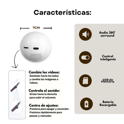 Esfera de cristal con reproductor de video - Cristal Love™